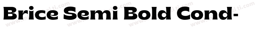 Brice Semi Bold Cond字体转换